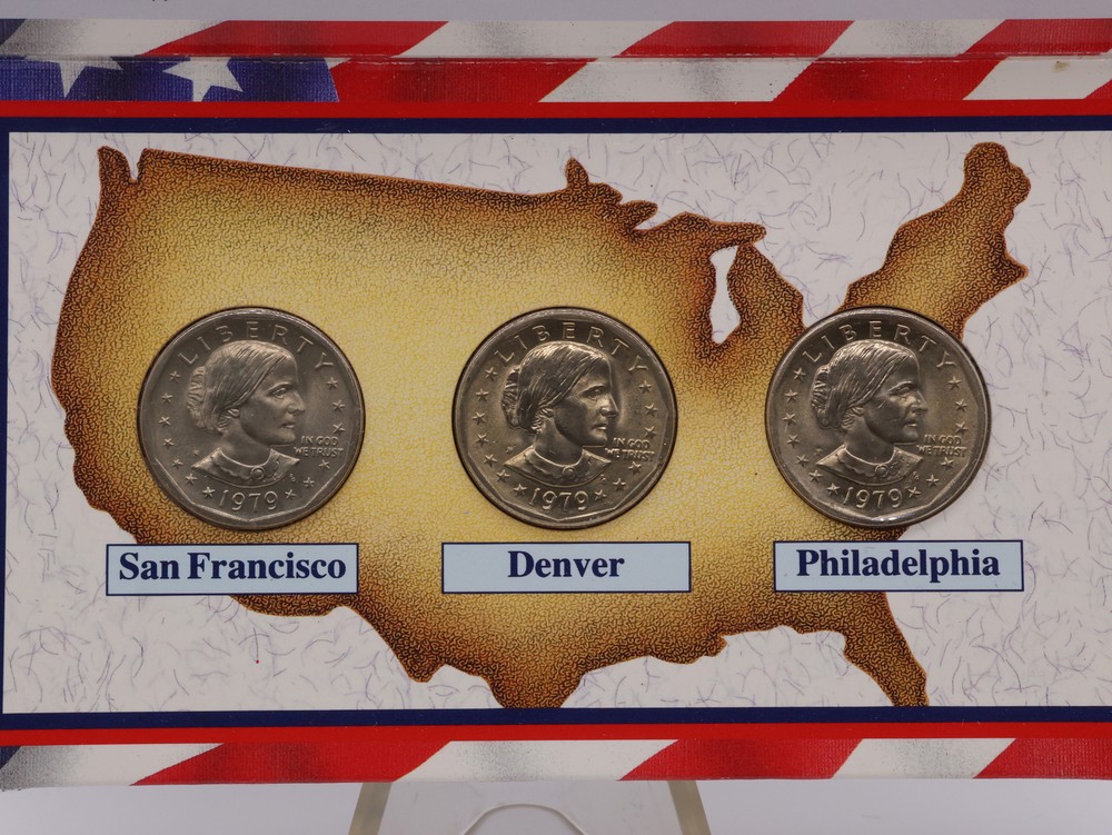 1979 $1 Susan B Anthony First Year All Mints Set OGP