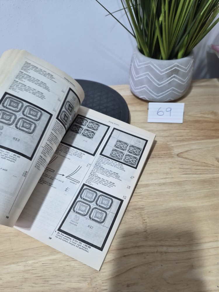 1968 United Nations Stamp Collector Catalog Book