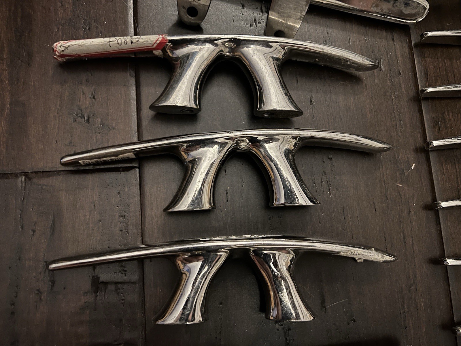 Lot of 15 Stainless Steel Marine Boat Cleats & Anchor Cleat Assorted Sizes NEW