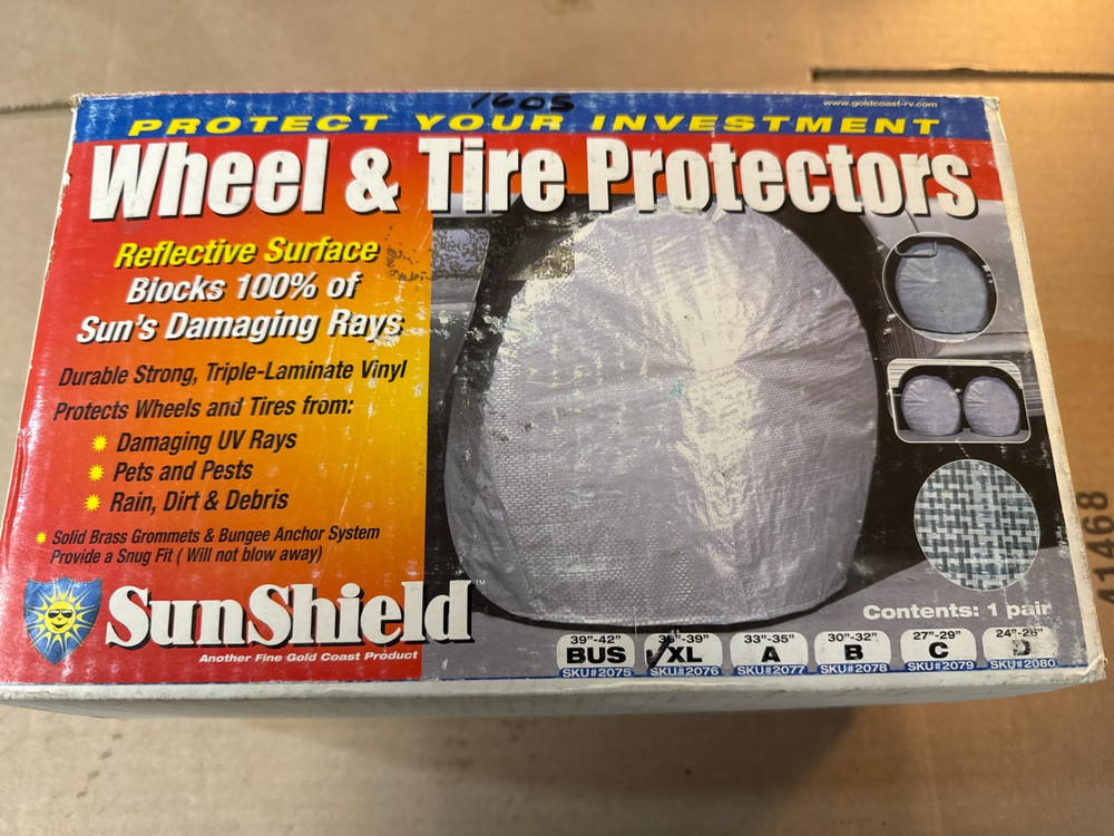 SUN SHIELD TIRE PROTECTORS #2076 XL 36''-39''