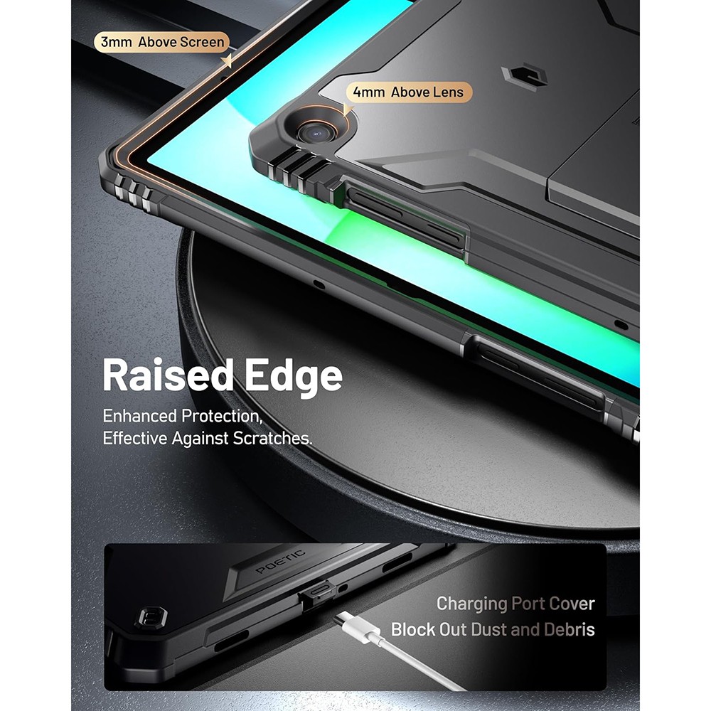 Kickstand Tablet Case For Galaxy Tab A11 Plus / A9 Plus Shockproof Cover Black