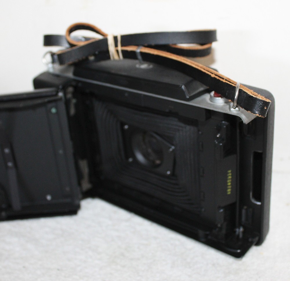 Polaroid Automatic 100 Land Camera + Strap ~ Nice