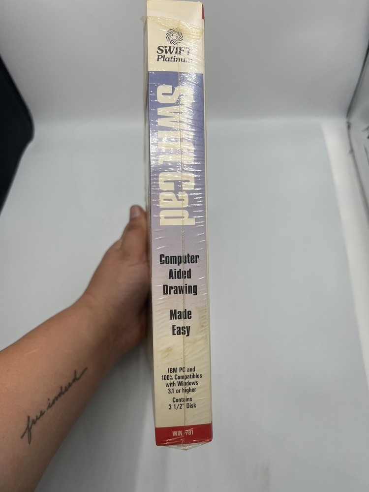 Swift CAD Vintage Software 1995 Computer Aided Drawing For Windows 3.5” Disk