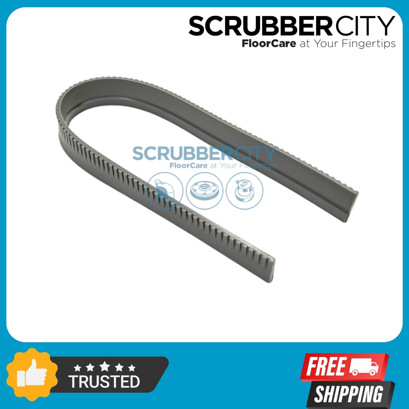 VA85007 Clarke Viper Front Mount Squeegee Blade Silicon Shovelnose Wet Vac 24"