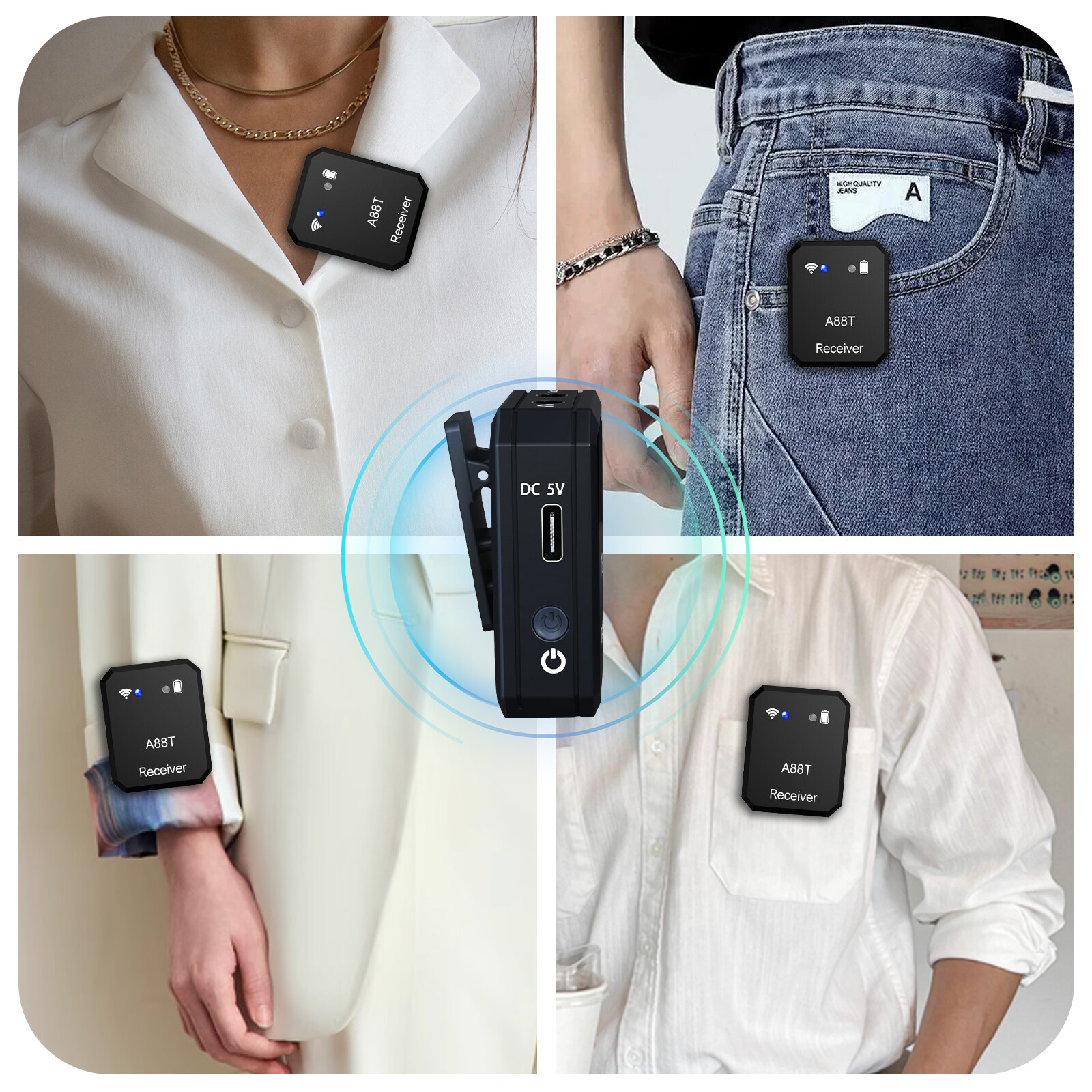 Wireless in Ear Monitor System 2.4GHz Transmitter and Receiver in-ear Monitoring