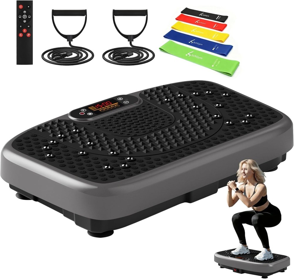 Vibration Plate Exercise Machine for Lymphatic Drainage,Power Vibrate Stand S...