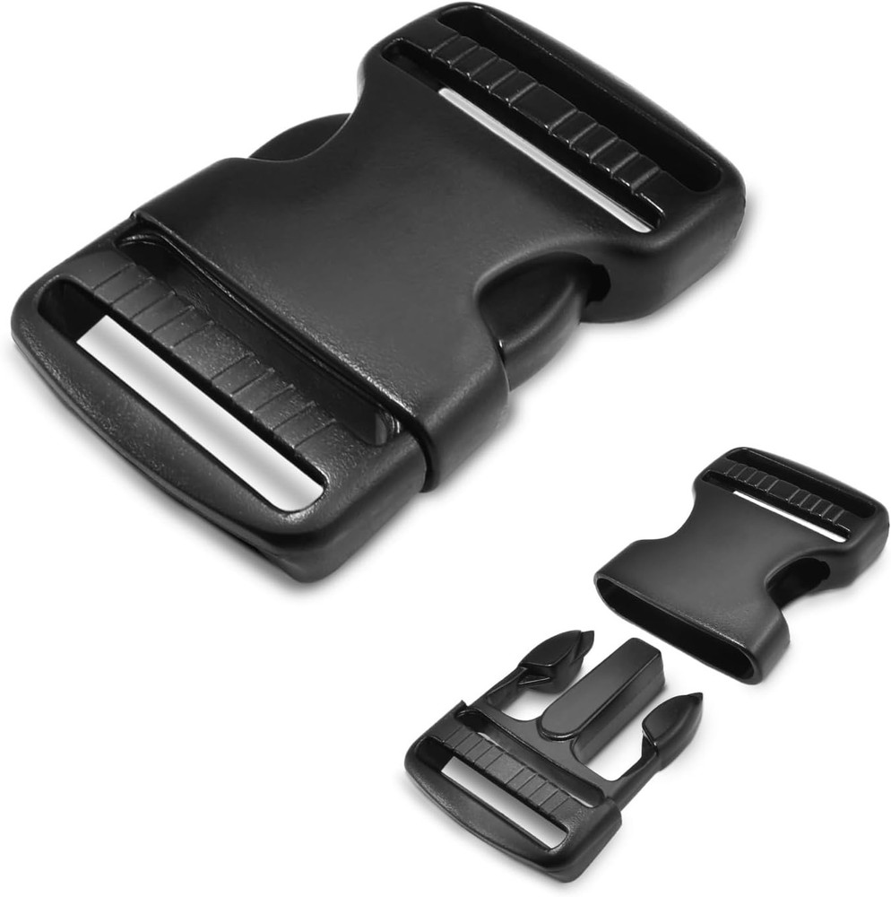 Versatile 3-Pack 1-1/2 Inch Plastic Buckles - Easy Release for DIY Projects