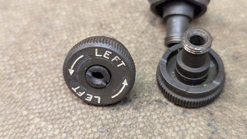 unmarked M1 Garand rear sight windage knobs