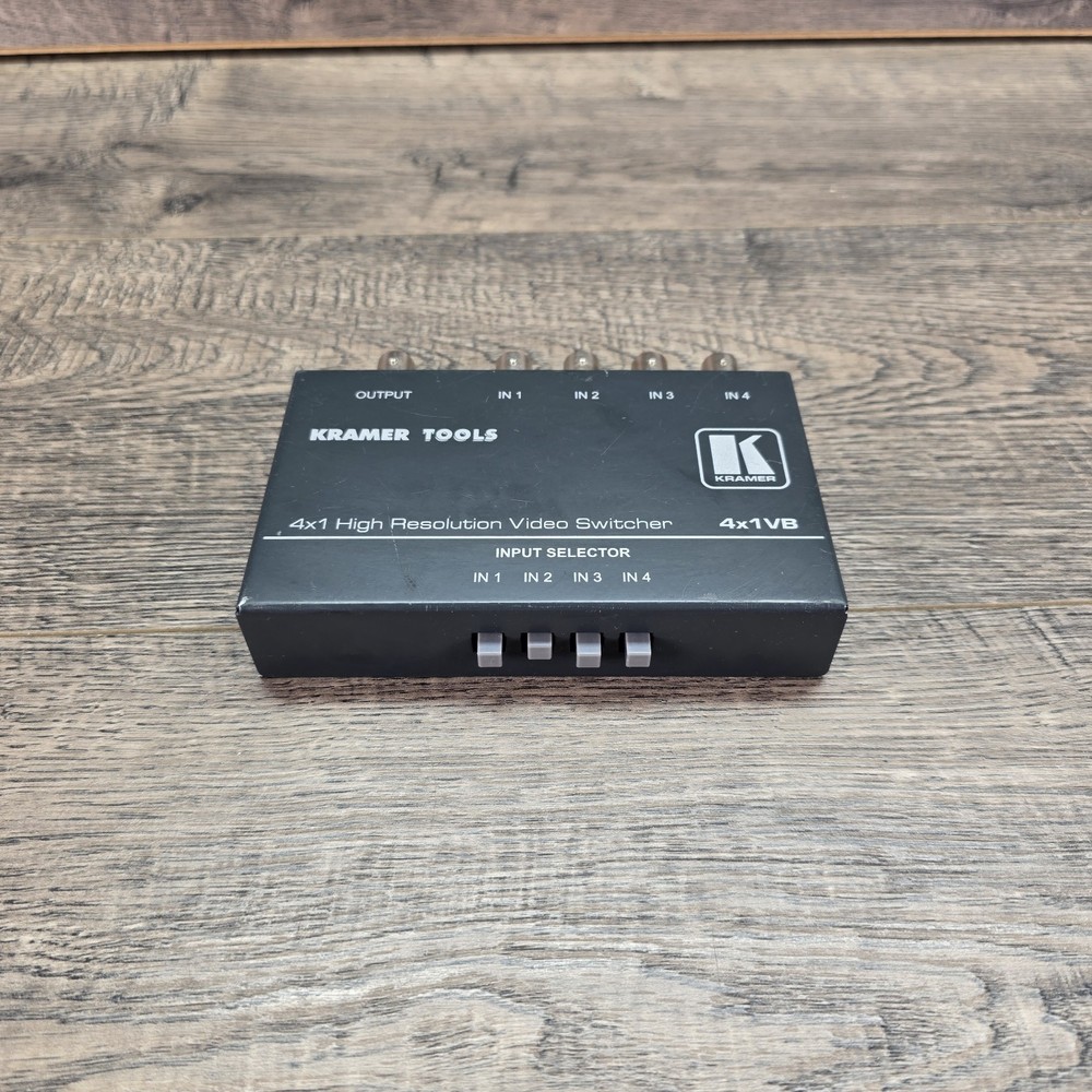 Kramer Tools 4x1VB High-Resolution Video Switcher - Tested Working