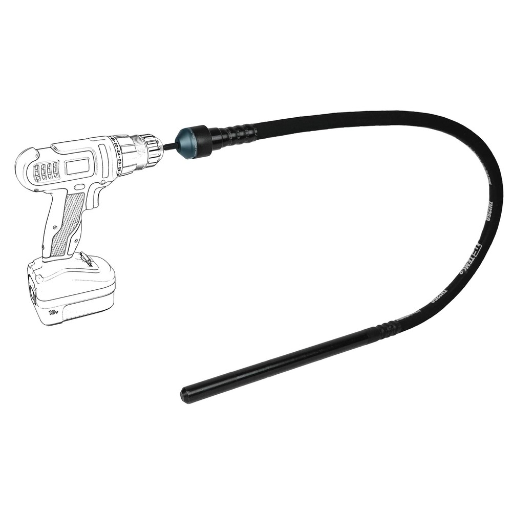 TEMCo Cordless Concrete Vibrating Tool, Drill-powered Vibrator
