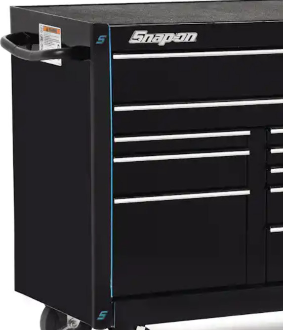 #bg654 Snap On Tools NEW kacgmled24b Matte Black with BLUE LED Corner Guard 2pc