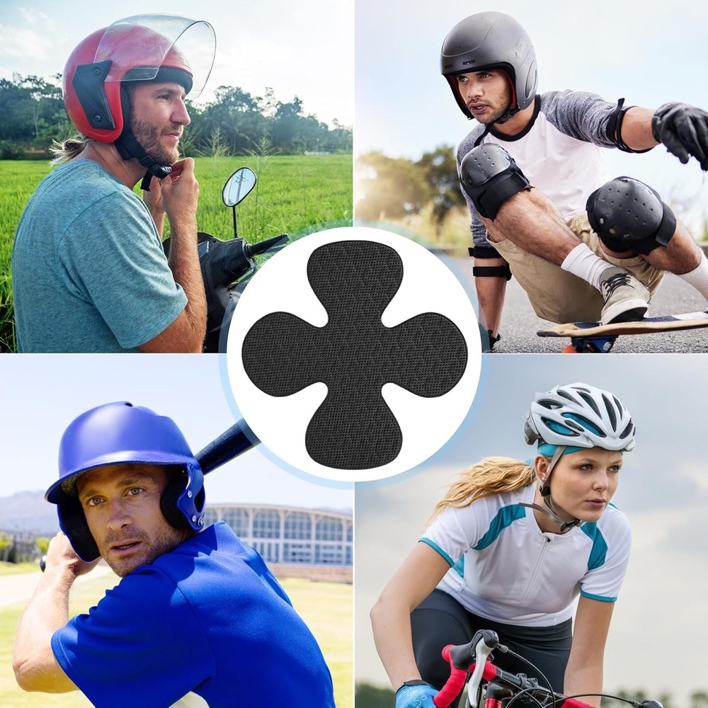 Universal Helmet Padding with Velcro - Cushioned and Washable Comfort Solution