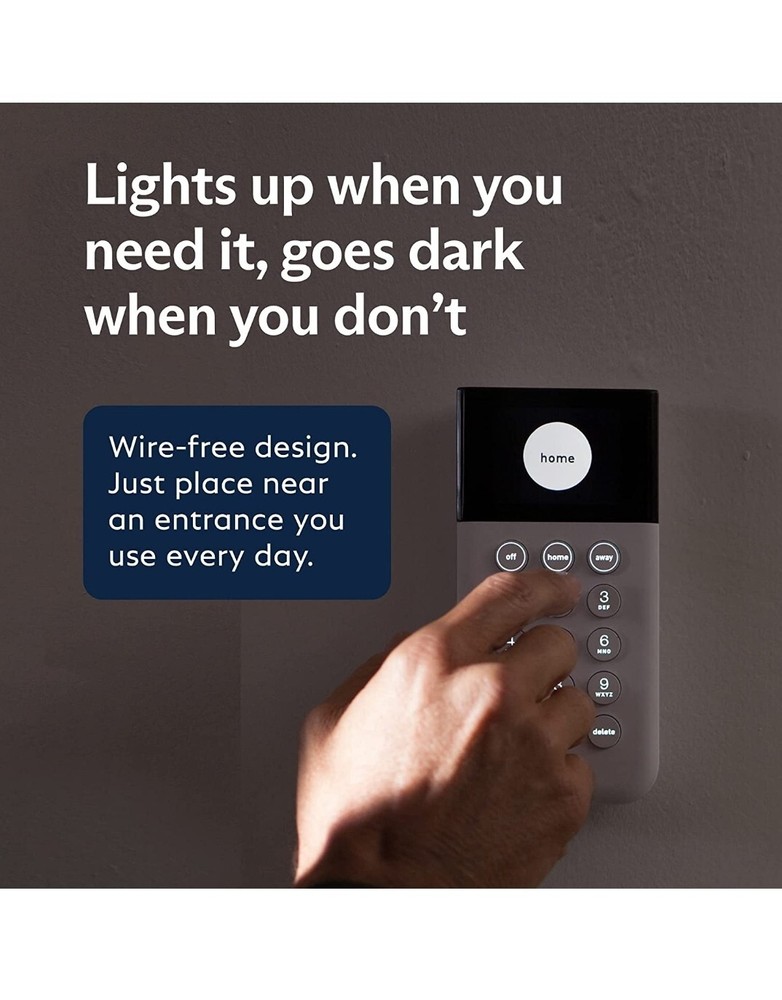SimpliSafe Wireless Keypad - Touch-to-Wake Technology - Compatible with The Home