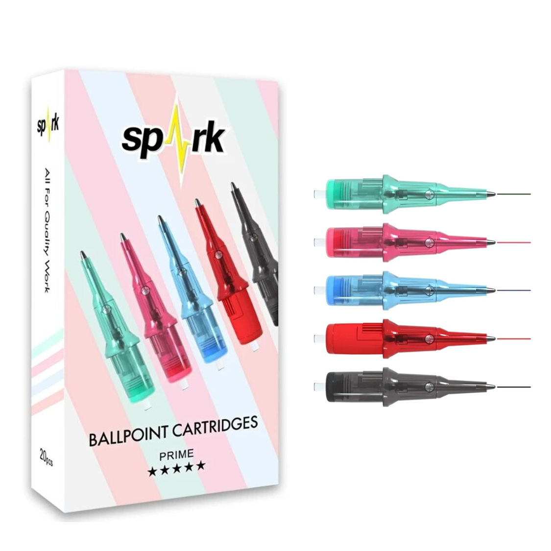 10/20/Mix pcs Spark Ballpoint Tattoo Cartridge Practice Needle Sketch Stippling