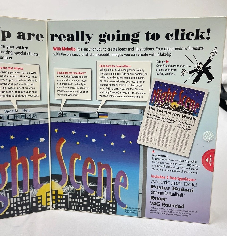 Bitstream Makeup For Microsoft Windows Special Effects For Type Made Easy 1992