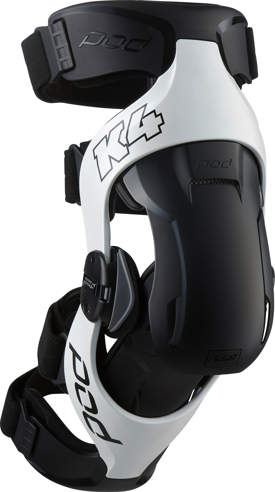 POD K4 V2.0 Knee Braces Left & Right Pair White/Black Choose Size