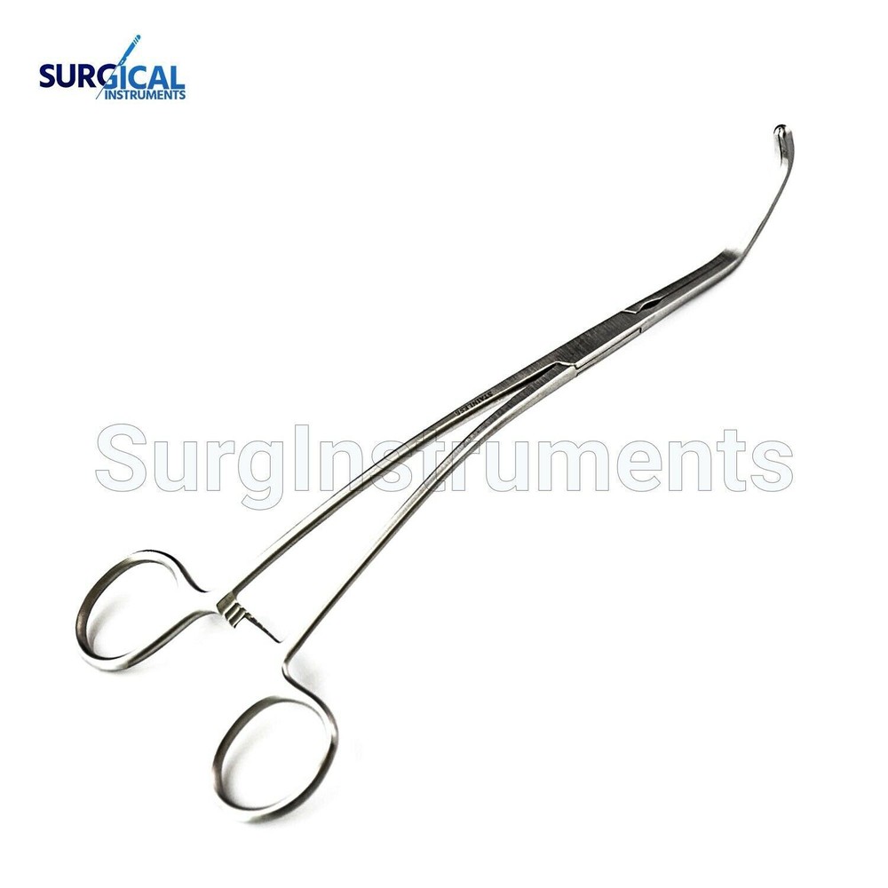 DeBakey-Satinsky Atraumatic Tangential Clamp Forceps 9" Cardiovascular German Gr