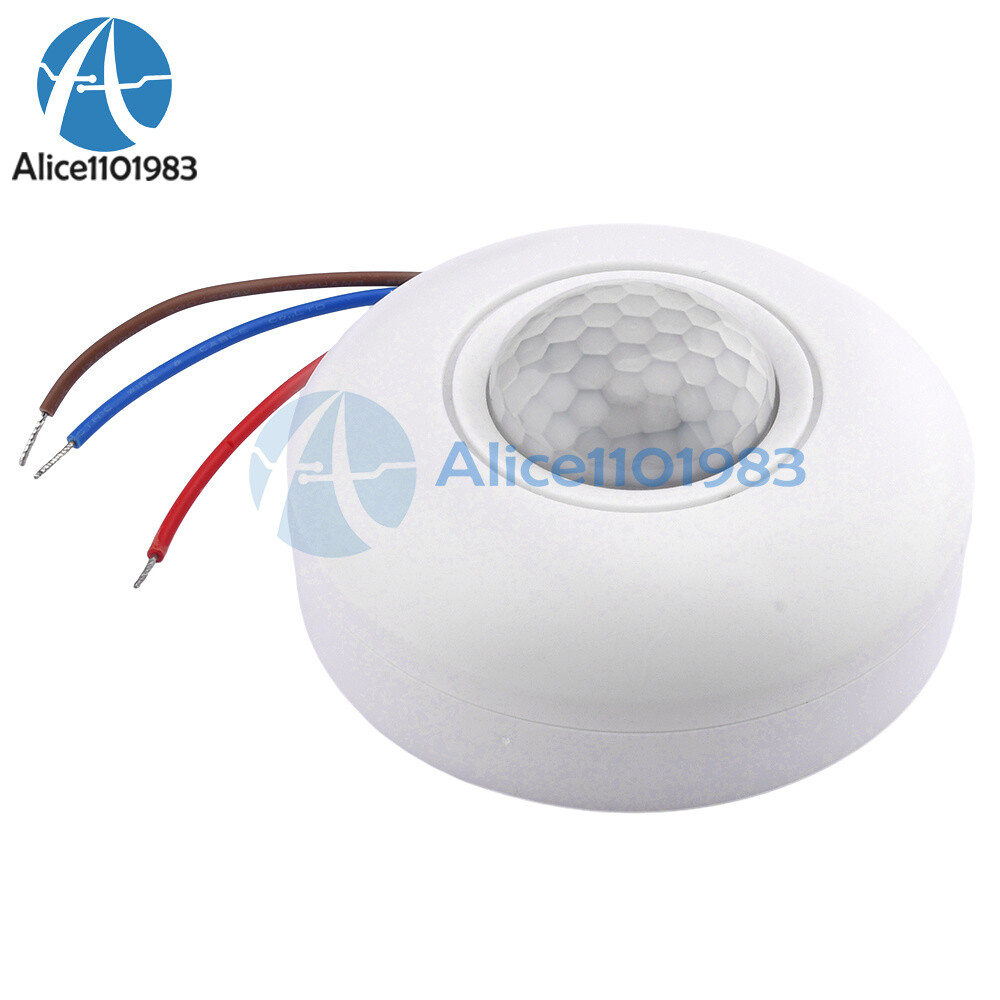 AC85-265V Infrared PIR Motion Induction Sensor 360° Detection For Ceiling Light