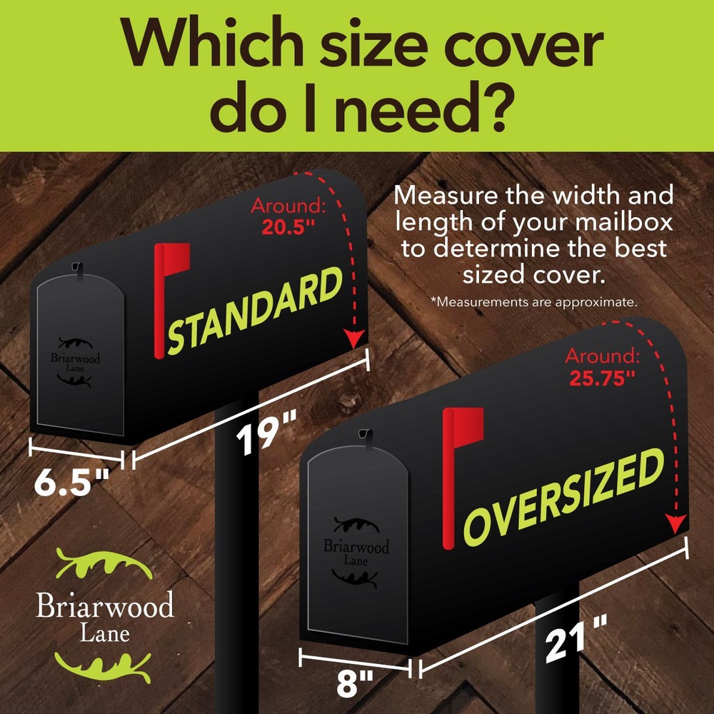 Briarwood Lane Rustic Pumpkins Fall Mailbox Cover