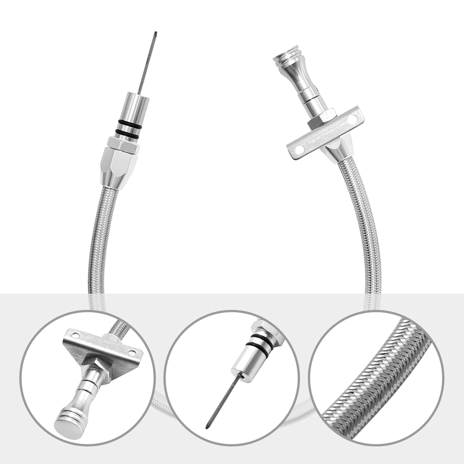 Flexible Stainless Transmission Dipstick For GM Chevy TH350 TH400 Turbo SBC BBC