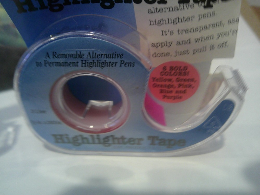 Removable Highlighter Tape 2 - 3-LINE PINK