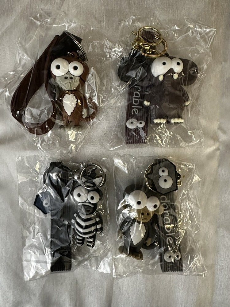 1 Piece Silicone Keychain. Various Assortments. Please Read Description.