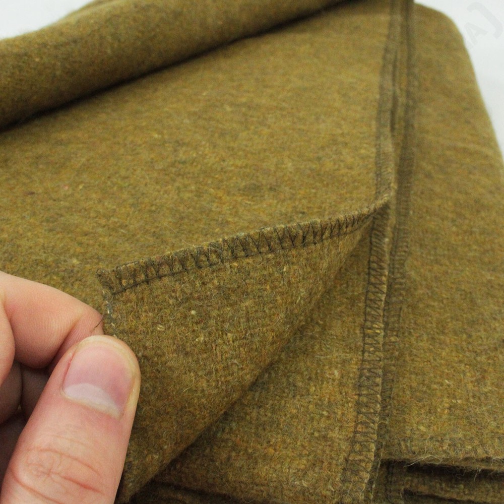 WW2 US Reproduction Mustard Brown Wool Blanket