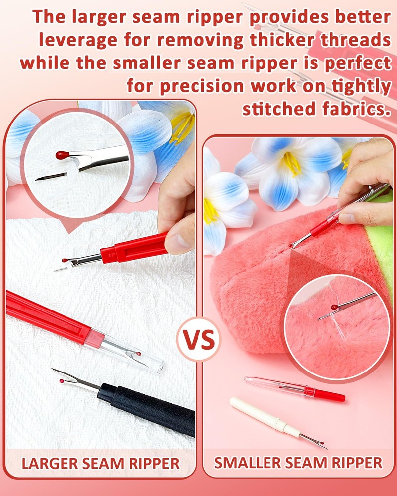 FIVEIZERO Seam Rippers for Sewing – 2 Big and 2 Basic Edition, Multicolor