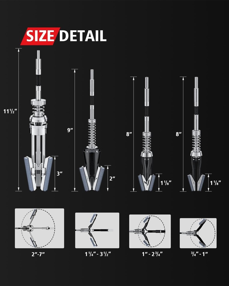Cylinder Hone Tool Set with Tool Box, Adjustable Engine Cylinder Honing Tool ...