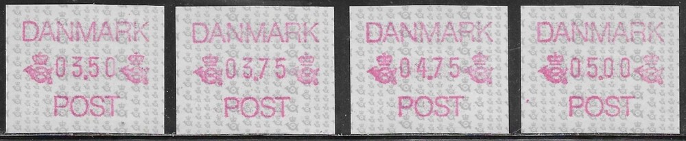 Denmark 1992 ATM MNH Lot