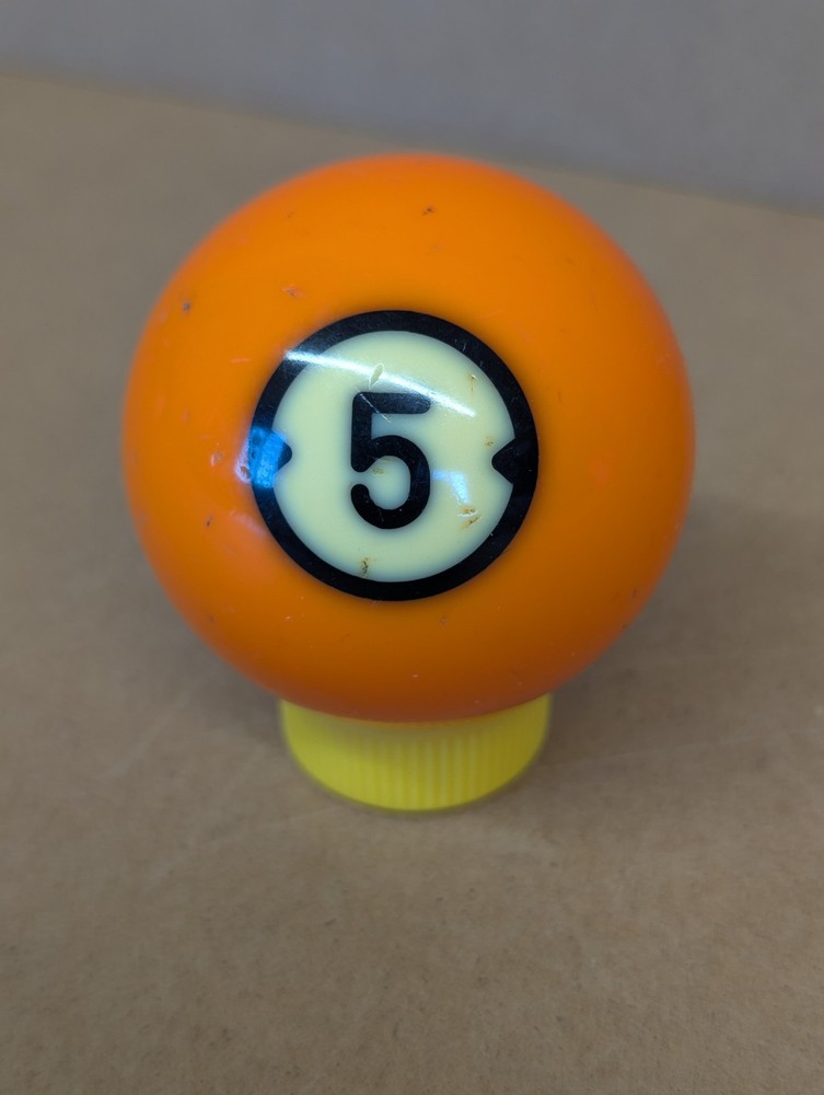 Brunswick Centennial Billiard # 5 Pool Ball Single Ball Replacement Solid Orange