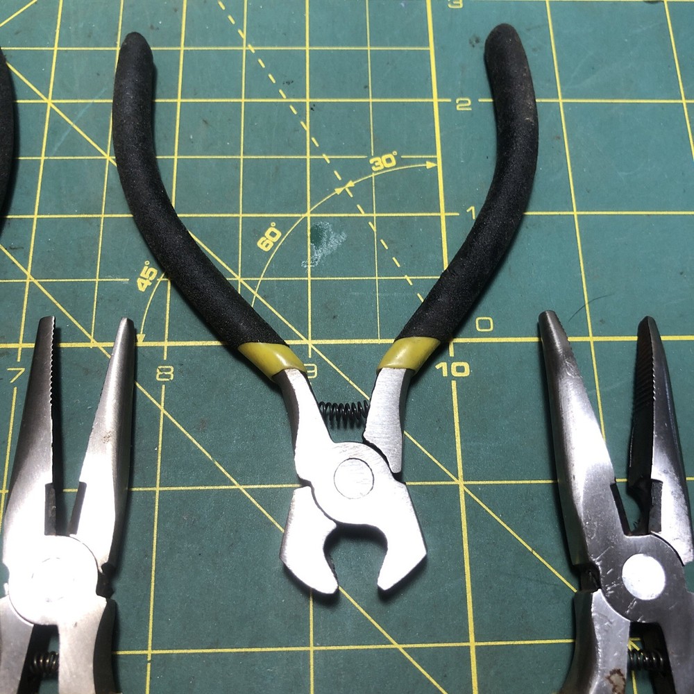 Vintage 4 Piece Pliers Cutters Tool Set 9JD Spring Tools
