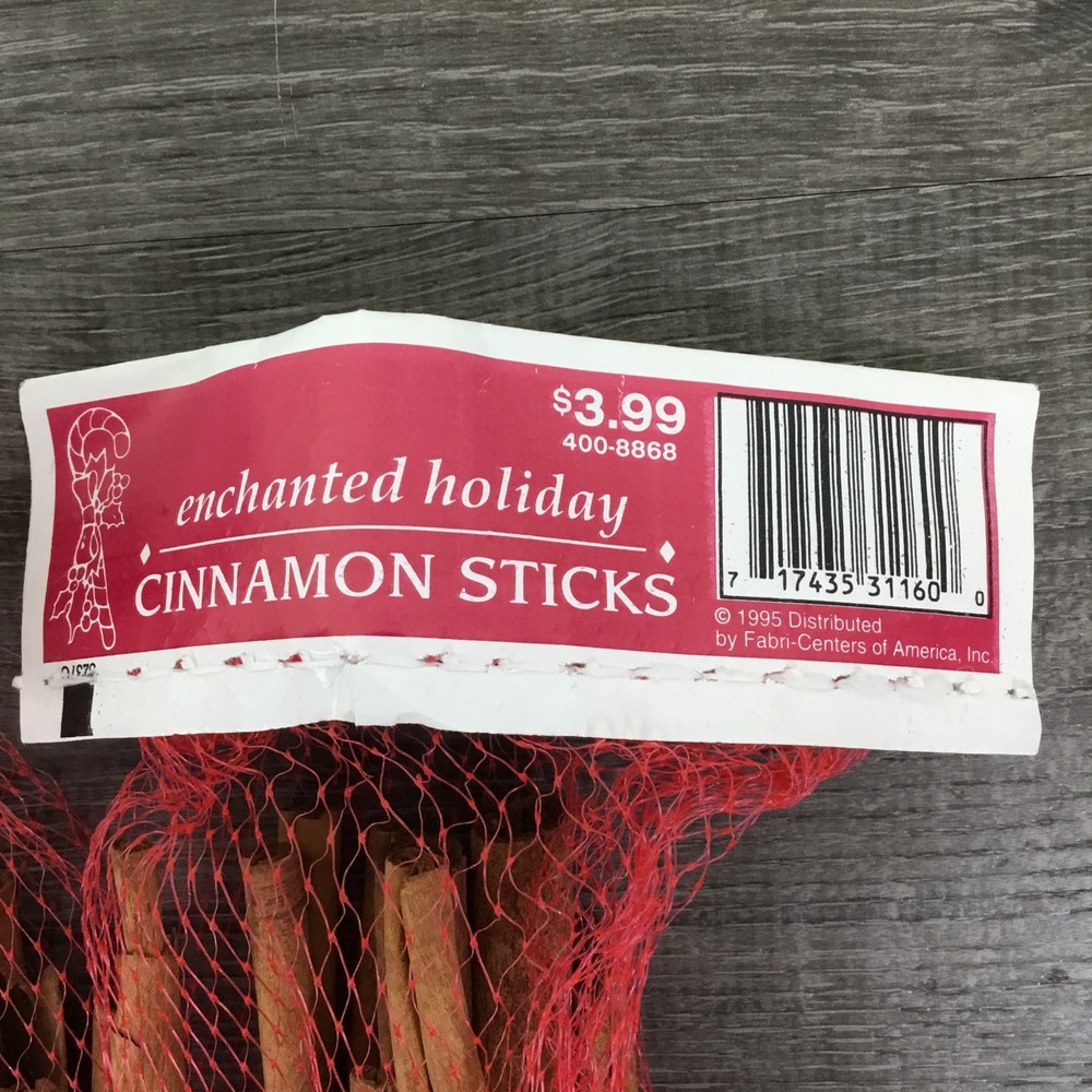 10” Cinnamon Sticks Crafts Decor Christmas Winter Gingerbread Kitchen Fall 1995