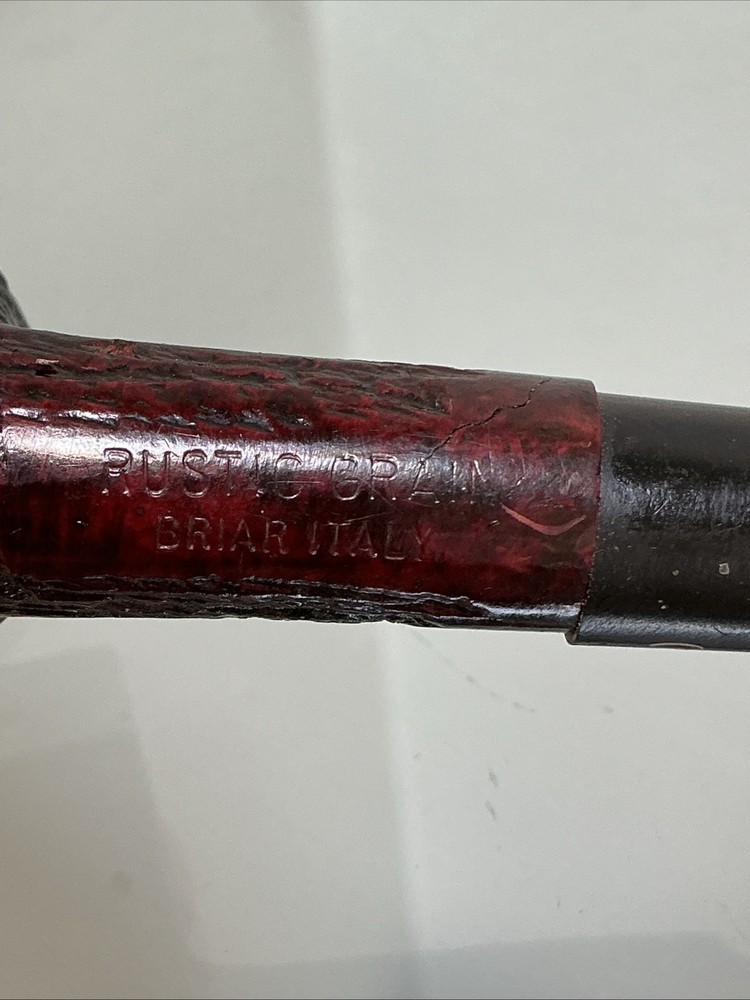 Rustic Grain Briar Italy Smoking Pipe