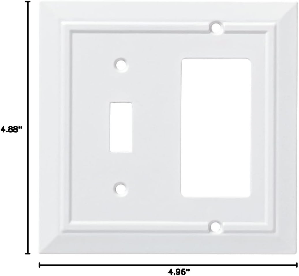 Franklin Brass Light Switch Cover Pure White New