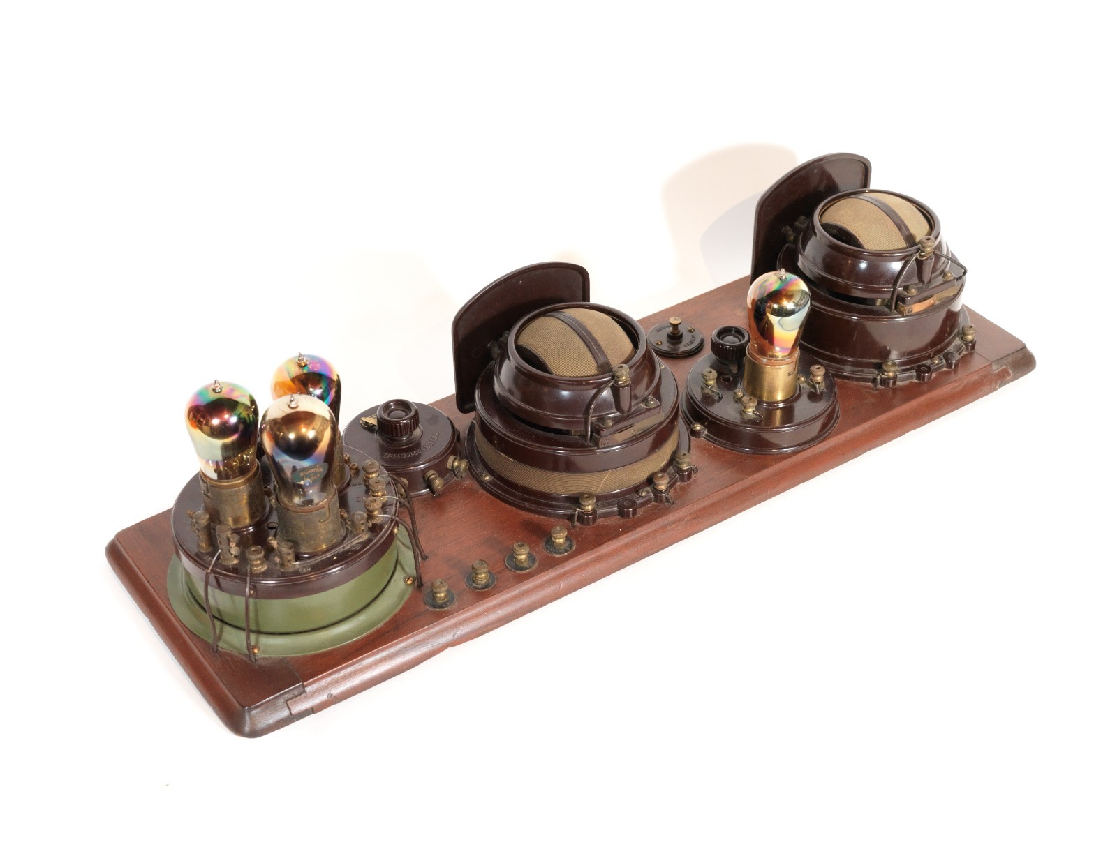 Exceptional 1924 Atwater Kent Model 9 Breadboard Radio w/Rainbow Tubes * Works