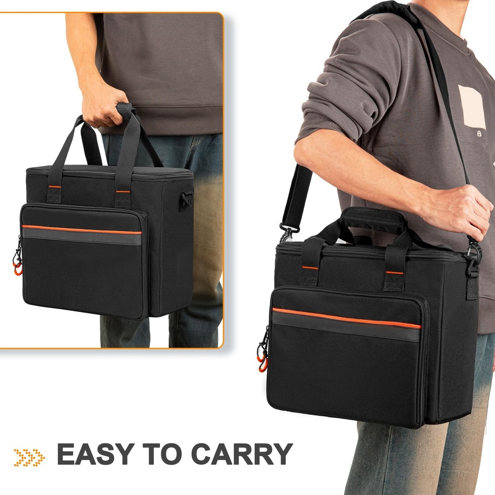 6 Slots Wireless Microphone Carrying Case, Mic Storage Bag with Thick Padding...