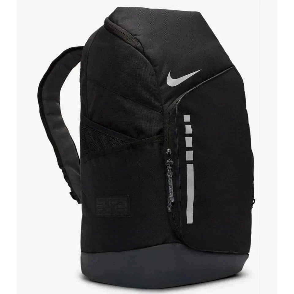 Nike Mens Hoops Elite Backpack, Black Anthracite and Metallic Silver