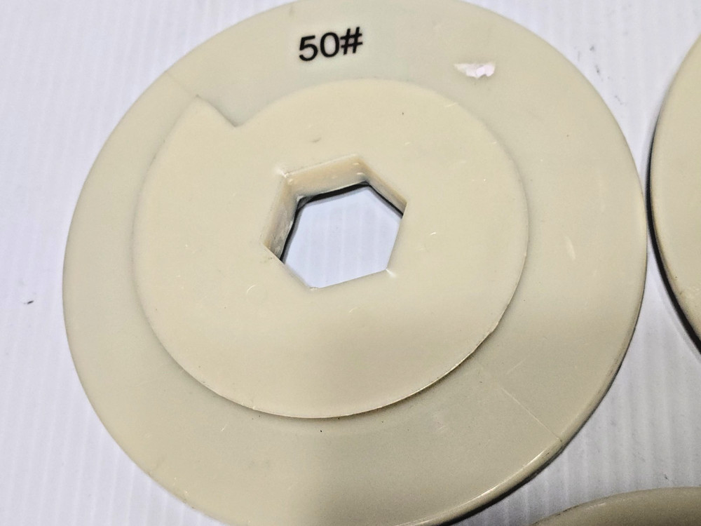 3 PC - #50, #3000 & BUFF Snail Lock Polishing Disc