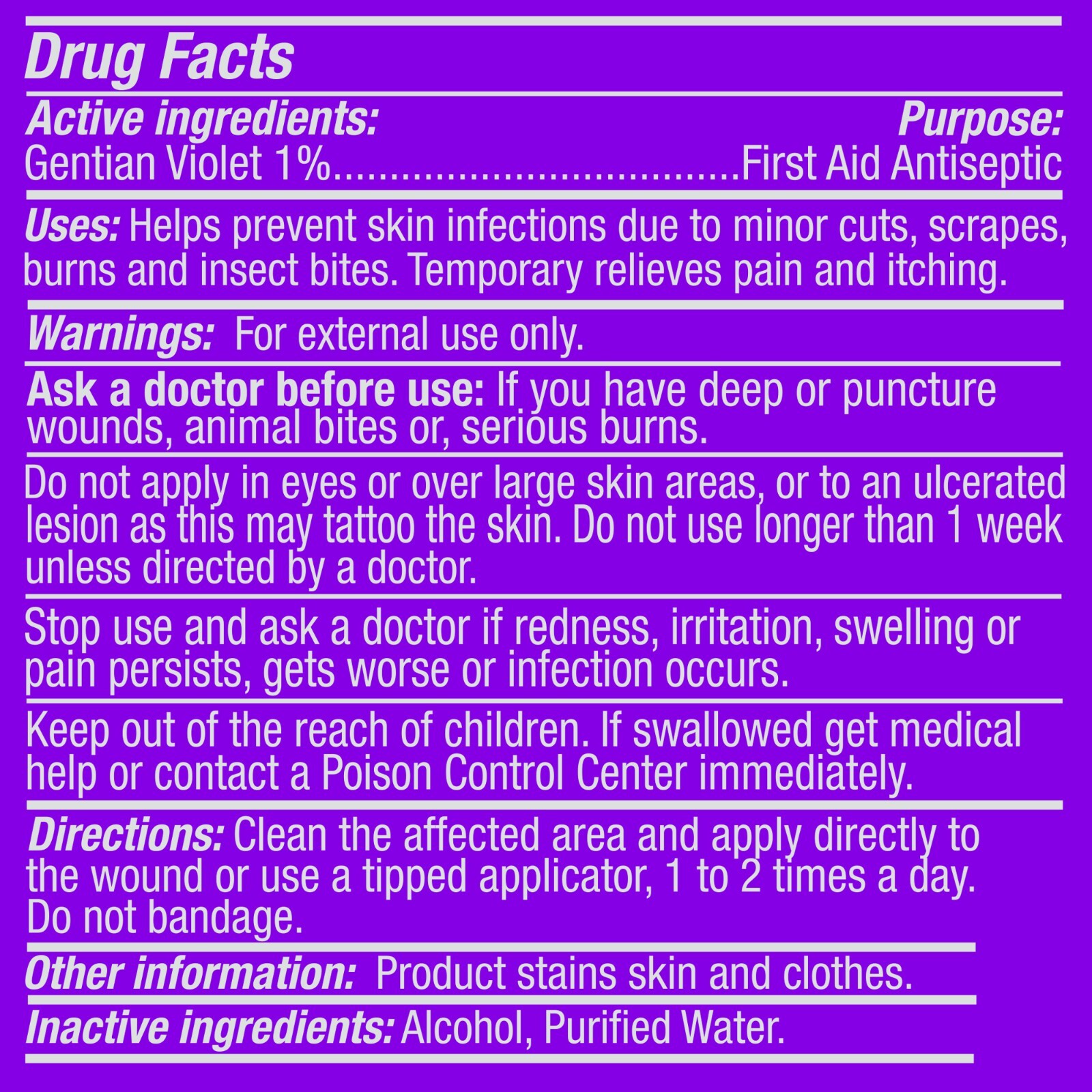 Arymar Violeta Genciana 1 fl oz antiseptic solution, new