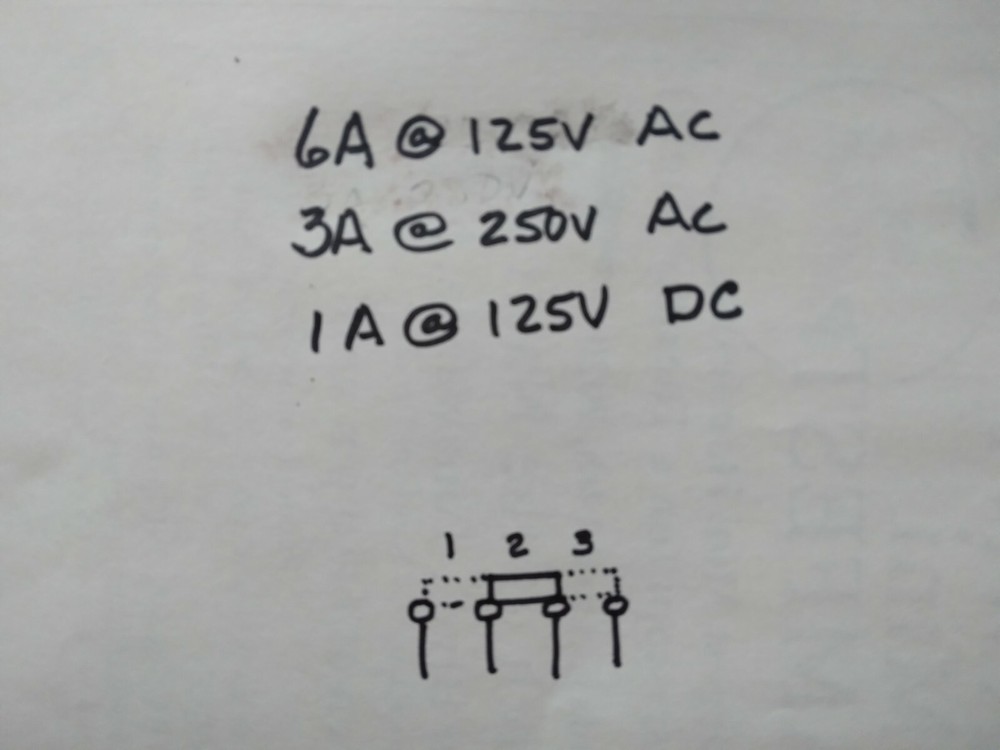 Single Pole Three Position Slide Switch SP3T/SP3P On-On-On S5-31 Stackpole
