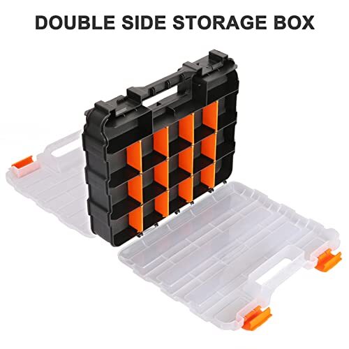 2 PCS Set Double Side Tools Organizer Customizable Removable Plastic Dividers, H
