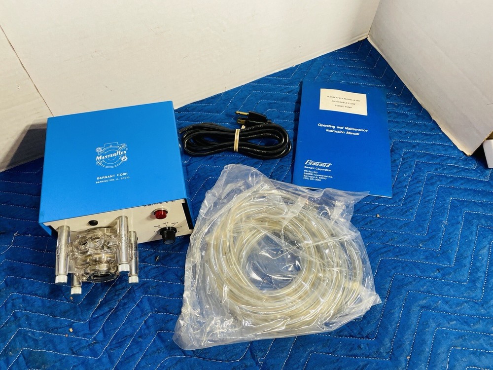 Masterflex Pump Controller 7018 Tubing Pump Barnant Model A 180 With Manual
