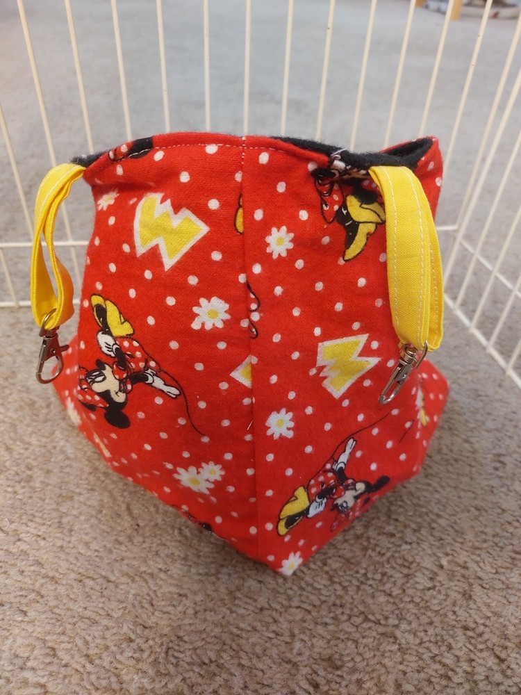 Ferret Corner Sack - Flannel Minnie Mouse Pattern