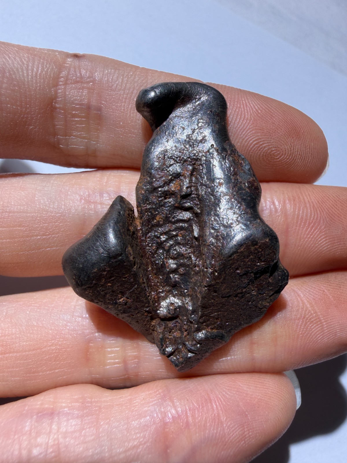 Sikhote-Alin Meteorite 28.25g Special-shaped attractive crust oriented feature