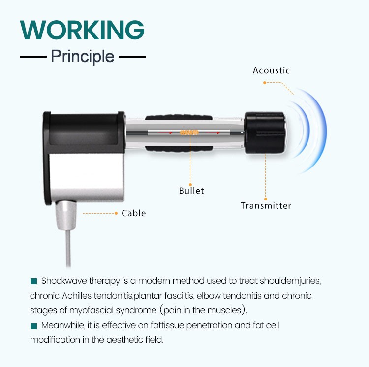 Professional Physiotherapy Shockwave Therapy Body Massage Machine ESWT Therapy