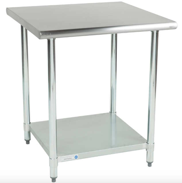 30" x 30" Stainless Steel Work Prep Table Undershelf Restaurant Kitchen NSF
