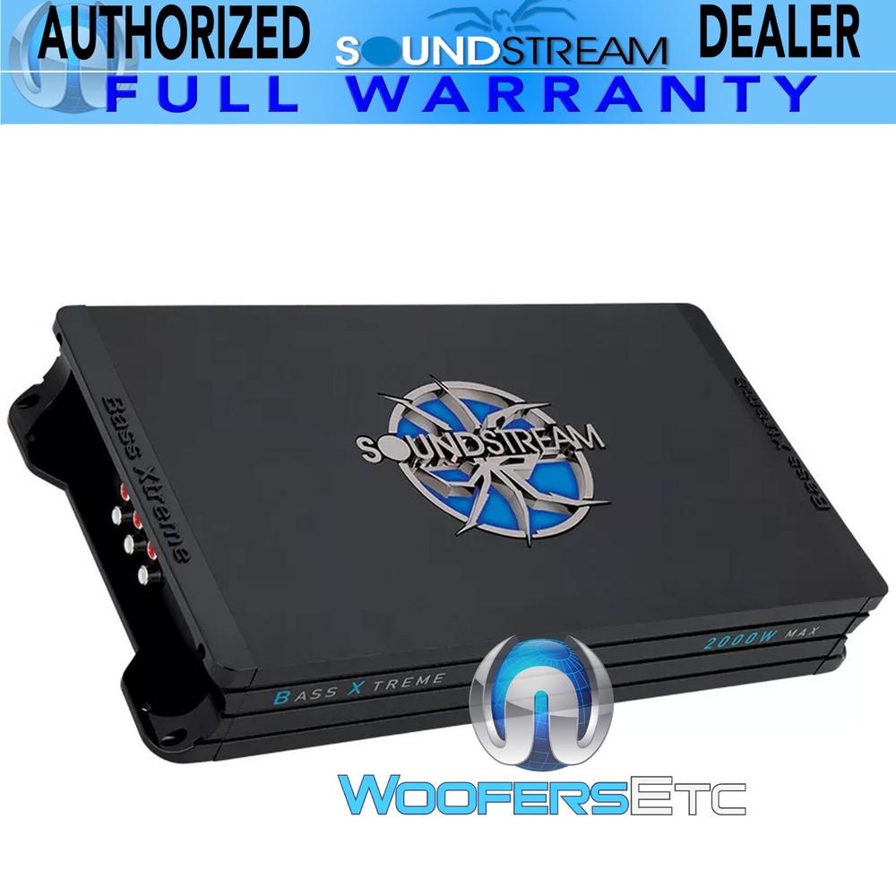 SOUNDSTREAM BXT4.2000 CLASS AB 4-CHANNEL 2000W COMPONENT SPEAKERS AMPLIFIER NEW