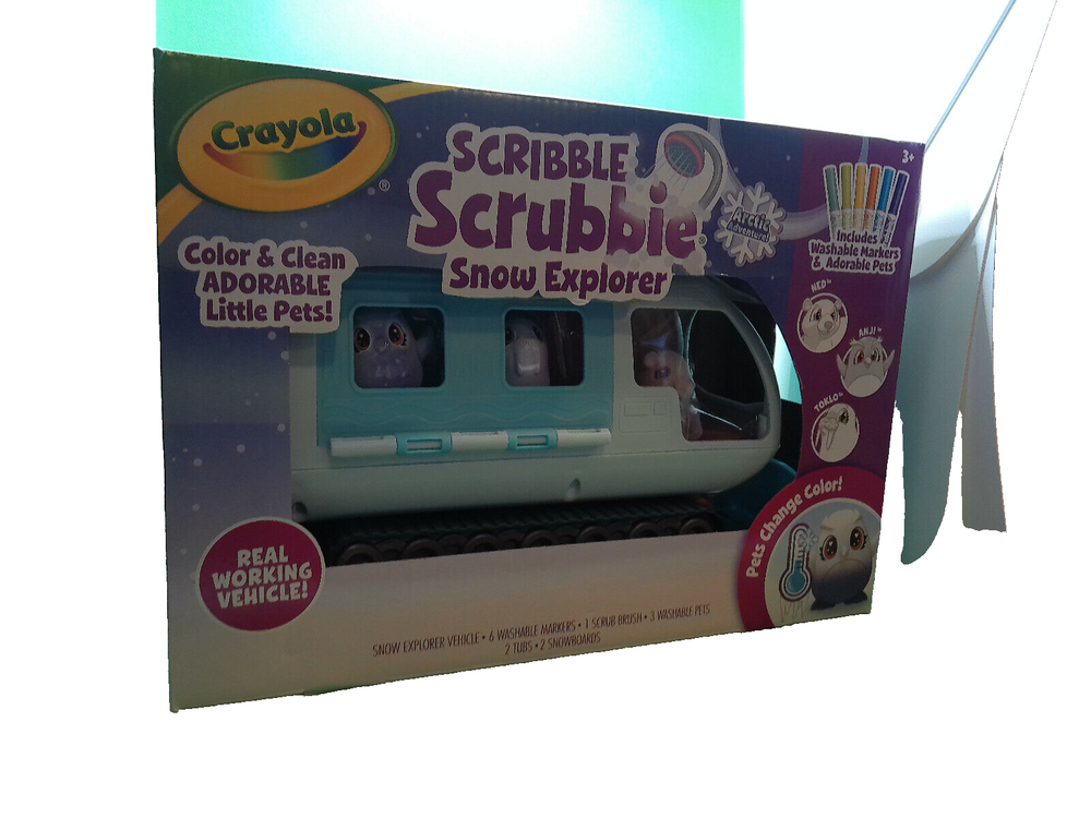 Crayola Scribble Scrubble snow explorer still sealed new boxed set play