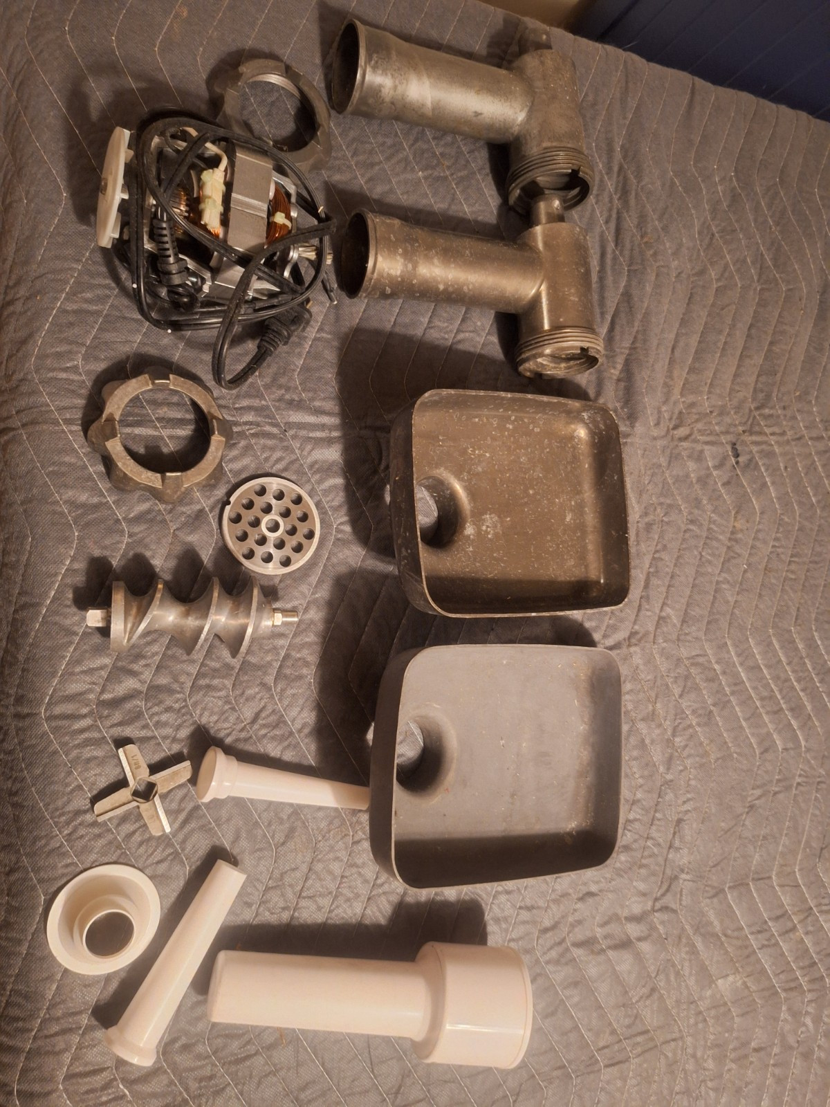 Meat Grinder LEM Gander Mountain Huge Parts Lot!!! With Spare Working Motor